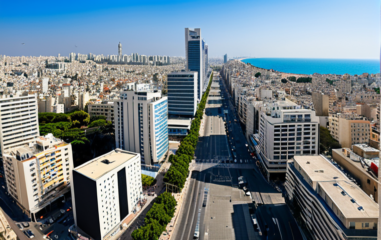 "A panoramic view of the modern city of Tel Aviv, bustling with diverse people, modern architecture blending with historical elements, fully clothed, appropriate attire, safe for work, perfect anatomy, natural proportions, professional photography, high quality, family-friendly."