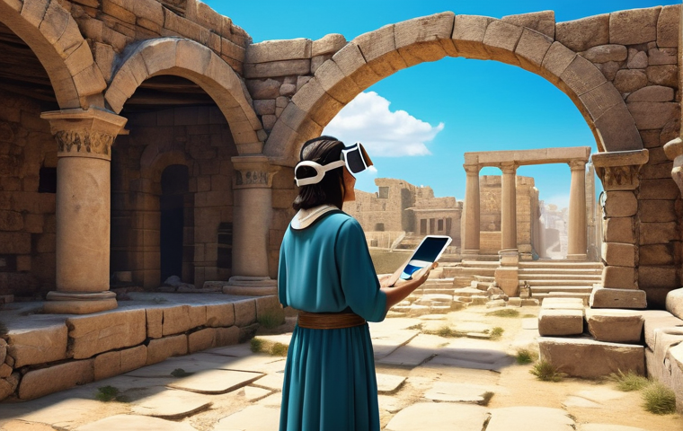 이스라엘의 히브리 성경 탐구 프로그램 - **AI Deciphering Ancient Scrolls:**
"A female scholar in her late 30s, dressed in smart casual a... 이스라엘의 히브리 성경 탐구 프로그램 - **AI Deciphering Ancient Scrolls:**
"A female scholar in her late 30s, dressed in smart casual a...