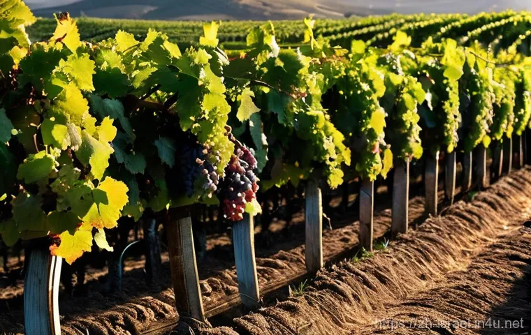 이스라엘의 주요 와인 생산지 - **Golan Heights: Volcanic Elegance**
    A sweeping panoramic view of the Golan Heights vineyards at...