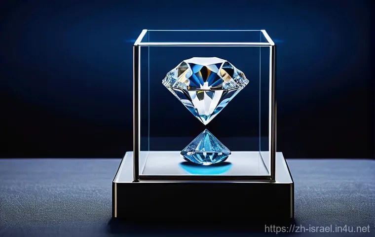 이스라엘에서 생산되는 다이아몬드 산업 - **Prompt:** A high-tech, precision-focused image showcasing the advanced cutting artistry of Israeli...