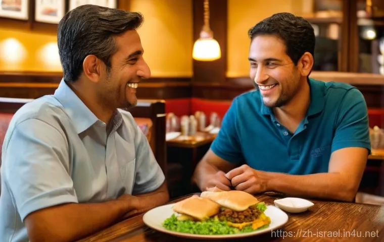 이스라엘 화폐 및 환전 팁 - A young couple, both in their late 20s and fashionably dressed in modest, casual attire (the woman i...