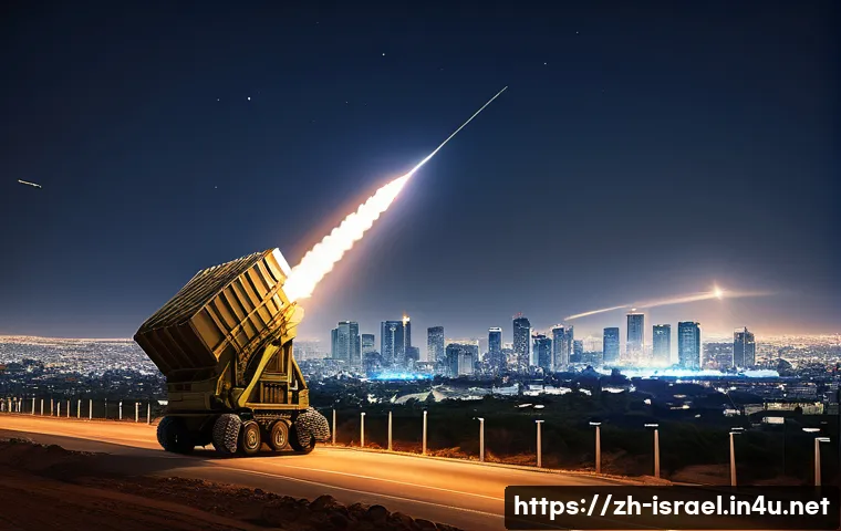 이스라엘의 군사적 발전과 외교 정책 - **Prompt: "Iron Dome Guardian"**
    A highly detailed, realistic illustration of Israel's "Iron Dom...