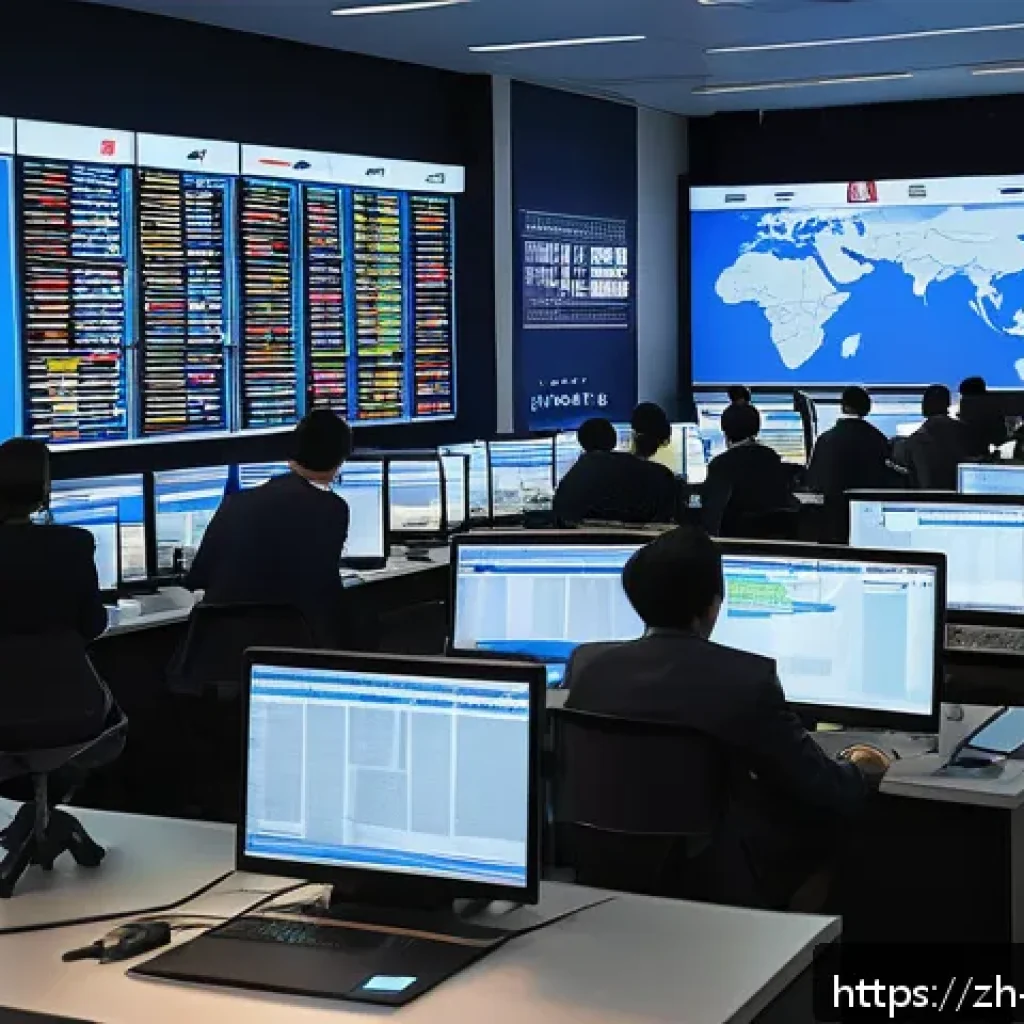 이스라엘 주요 신문 기사 읽는 법 - A modern newsroom interior focused on a large digital screen displaying Hebrew and simplified Chines...
