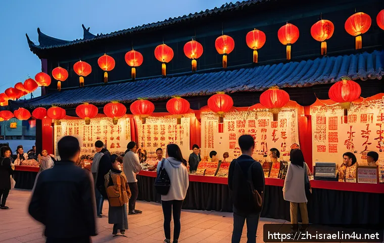 이스라엘의 주요 영화제 - A vibrant international film festival scene at dusk, featuring a diverse crowd of enthusiastic atten...
